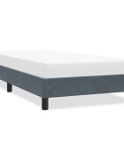 vidaXL Рамка за легло без матрак Тъмно сиво 100x210 cm Кадифе
