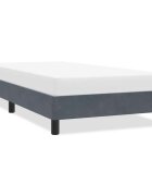 vidaXL Рамка за легло без матрак Тъмно сиво 100x220 cm Кадифе