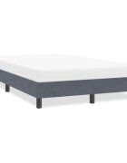 vidaXL Рамка за легло без матрак Тъмно сиво 120x220 cm Кадифе