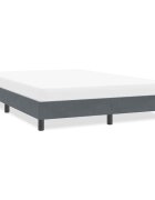 vidaXL Рамка за легло без матрак Тъмно сиво 160x210 cm Кадифе