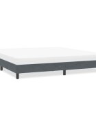 vidaXL Рамка за легло без матрак Тъмно сиво 200x210 cm Кадифе