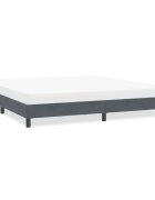 vidaXL Рамка за легло без матрак Тъмно сиво 200x220 cm Кадифе