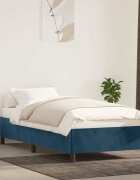 vidaXL Рамка за легло без матрак тъмносиня 80x200 см кадифе