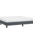 vidaXL Рамка за легло без матрак тъмносива 193x203 см кадифе King Size