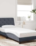 vidaXL Рамка за легло без матрак тъмносива 80x200 см кадифе