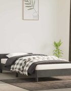 vidaXL Рамка за легло без матрак тъмносива 90x190 см кадифе
