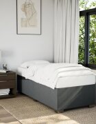 vidaXL Рамка за легло без матрак тъмносива 90x200 см плат