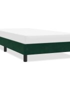 vidaXL Рамка за легло без матрак Тъмнозелено 100x210 cm Кадифе