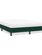 vidaXL Рамка за легло без матрак Тъмнозелено 140x210 cm Кадифе