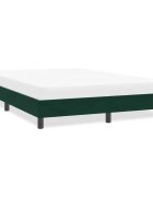 vidaXL Рамка за легло без матрак Тъмнозелено 140x220 cm Кадифе