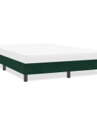 vidaXL Рамка за легло без матрак Тъмнозелено 160x220 cm Кадифе