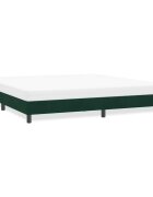 vidaXL Рамка за легло без матрак Тъмнозелено 180x210 cm Кадифе