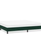 vidaXL Рамка за легло без матрак Тъмнозелено 200x210 cm Кадифе