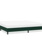 vidaXL Рамка за легло без матрак Тъмнозелено 200x220 cm Кадифе