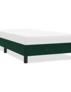vidaXL Рамка за легло без матрак Тъмнозелено 90x220 cm Кадифе