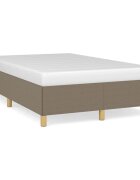 vidaXL Рамка за легло без матрак таупе 120x190 см плат
