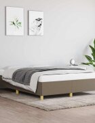 vidaXL Рамка за легло без матрак таупе 140x200 см плат