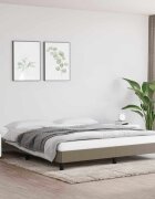 vidaXL Рамка за легло без матрак таупе 160x200 см плат