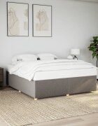 vidaXL Рамка за легло без матрак таупе 180x200 см плат