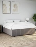vidaXL Рамка за легло без матрак таупе 180x200 см плат