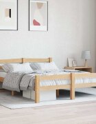 vidaXL Рамка за легло бор масив 120х200 см