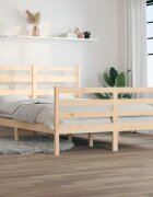 vidaXL Рамка за легло бор масив 120х200 см