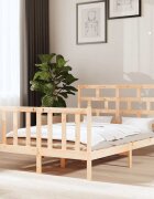 vidaXL Рамка за легло бор масив 140х190 см