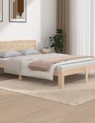 vidaXL Рамка за легло бор масив 140х190 см