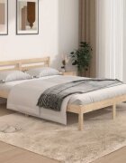 vidaXL Рамка за легло бор масив 140х190 см