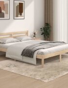 vidaXL Рамка за легло бор масив 150x200 см King Size