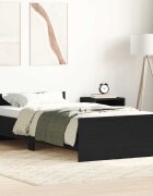 vidaXL Рамка за легло Черен дъб 80 x 200 cm Инженерна дървесина