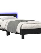vidaXL Рамка за легло Черен дъб 80 x 200 cm Инженерна дървесина