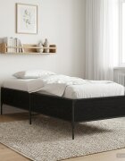 vidaXL Рамка за легло Черен дъб 80 x 200 cm Инженерна дървесина