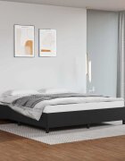 vidaXL Рамка за легло черна 160x200 см изкуствена кожа