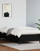 vidaXL Рамка за легло черна 90x200 см изкуствена кожа