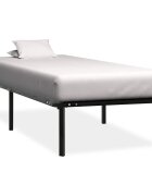 vidaXL Рамка за легло черна метал 100x200 cм