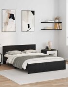 vidaXL Рамка за легло Черния дъб 160 x 200 cm Инженерна дървесина