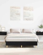 vidaXL Рамка за легло Черния дъб 193 x 123 x 25 см Инженерна дървесина