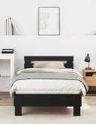 vidaXL Рамка за легло Черния дъб 193 x 95 x 88 см Инженерна дървесина