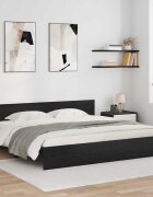 vidaXL Рамка за легло Черния дъб 200 x 200 cm Инженерна дървесина