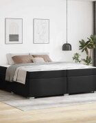 vidaXL Рамка за легло Черно 200 x 200 cm ПВЦ
