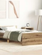 vidaXL Рамка за легло Дъб артизан 80 x 200 cm Инженерна дървесина
