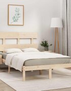 vidaXL Рамка за легло дърво масив 120х200 см
