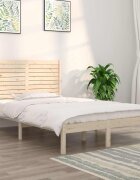 vidaXL Рамка за легло дърво масив 135x190 cм Double