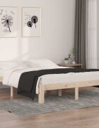 vidaXL Рамка за легло дърво масив 150x200 cм King Size