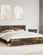 vidaXL Рамка за легло Димян дъб 180 x 200 cm Инженерна дървесина