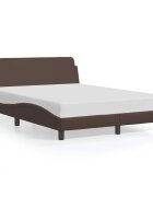 vidaXL Рамка за легло Dover кафява 120x200 см изкуствена кожа