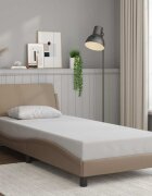vidaXL Рамка за легло Dover капучино 80x200 см изкуствена кожа