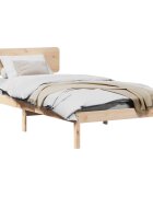 vidaXL Рамка за легло Естествен 100 x 200 cm Солидно борово дърво
