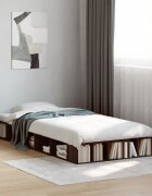 vidaXL Рамка за легло кафяв дъб 100x200 см инженерно дърво